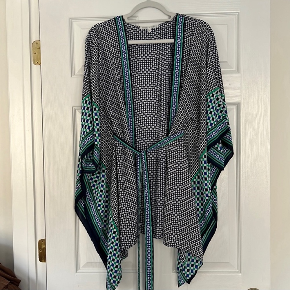 Violet & Claire Tie-Front Poncho